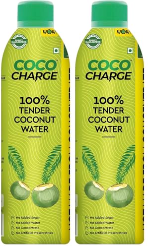 Image of Wow! Coco Charge Cococharge Tender Coconut Water Refreshing & Hydrating Drink,1000 Ml (Pack Of 2)