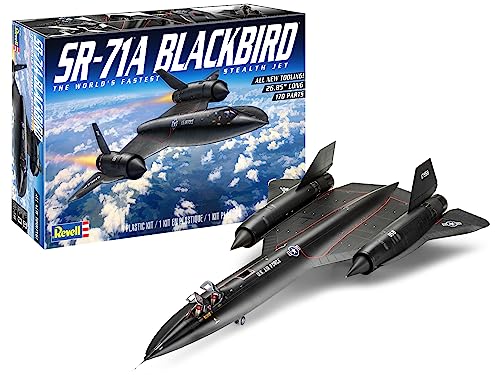 Level 5 Model Kit Lockheed SR-71A Blackbird Stealth Aircraft The World's Fastest Stealth Jet 1/48 Scale Model by Revell 85-5720