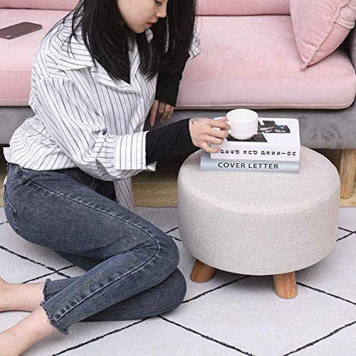 Repose-Pieds Tabouret Bas : Manque de Siège ? Solution Ronde Bleue avec Couvercle - 3