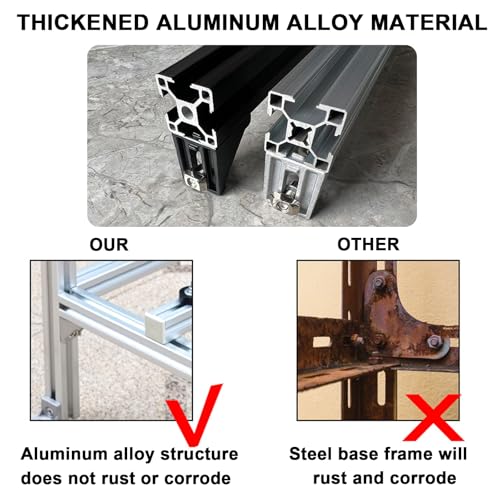 Robuste Klimaanlagen- StützhalterungBodenständerhalterung für Mini- Split- Klimaanlage- Wärmepumpe, Hochleistungs- Bodenständerhalterung, Bodenständer für Klimaanlagen aus Aluminiumlegierung, mit-3