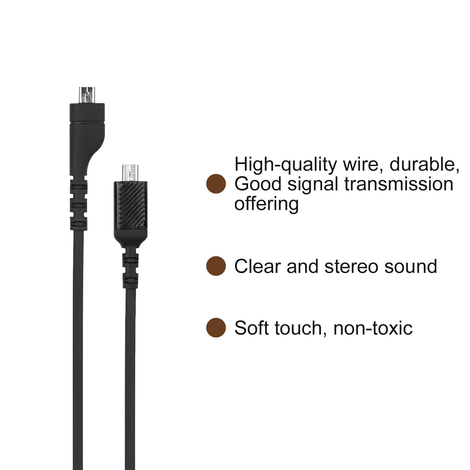 Câble Audio pour Casque, Casque Audio Câble de Remplacement pour Arctis 3 Arctis 5 Arctis 7 Arctis Pro, 150 Cm de Câble D'extension de Carte son de Rechange, Noir