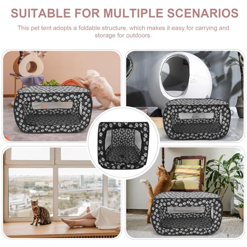 Tente pliable pour animaux de camping aire sécurisée en tissu oxford pour chat intérieur - 5