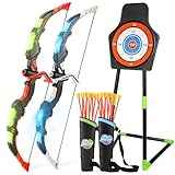 Bow and Arrow Set for Kids, 2-Pack LED Light Up Archery Set...