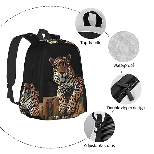 Sac à dos léopard pour l'école et les sorties décontractées