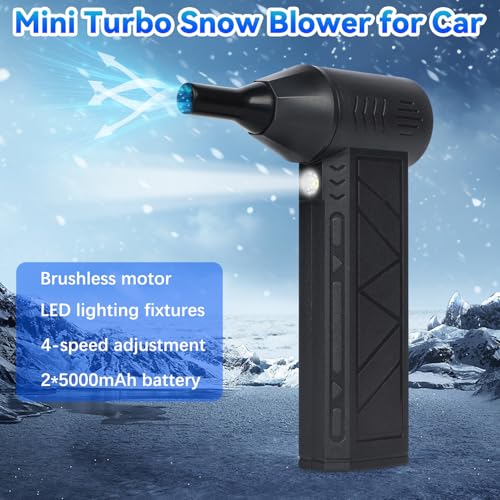 Souffleur turbo Snow Whiz mini souffleuse à neige pour voiture maison et clavier
