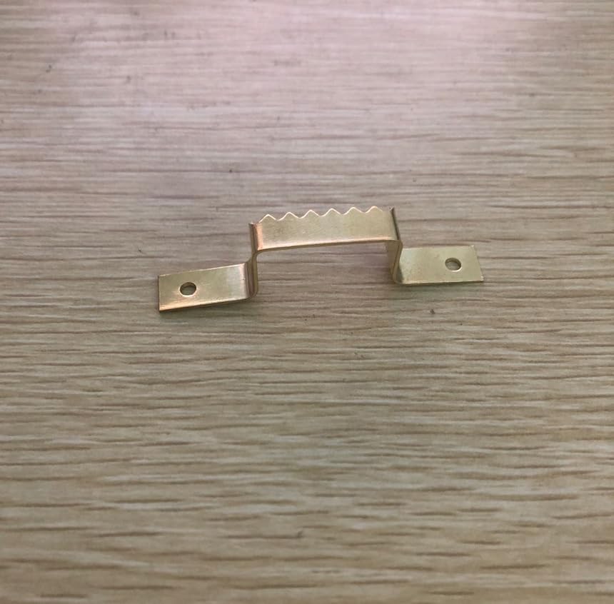 Generic Sawtooth Picture Photo Frame Mount Hanging Hangers Double Hole - (Color: Yellow)