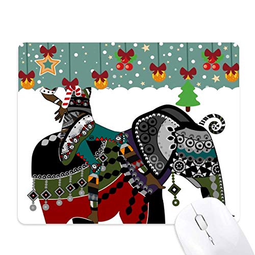 Alfombrilla para ratón de goma con diseño de elefante, el regalo de Navidad perfecto para oficina