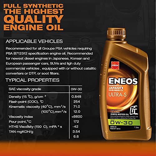 ENEOS ULTRA-S 0W-30 - Olio Motore - Engine Oil