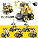 GizmoVine Excavadora Juguete,Control Remoto Tractor Desmontar y Ensamblarde Vehículo Construcciones Juguete ,...
