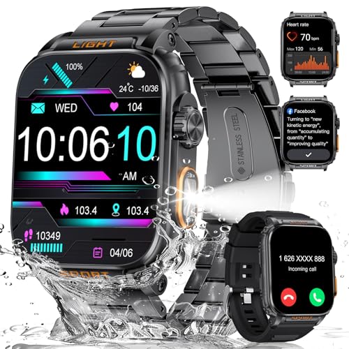 Lige 2024 Reloj Inteligente Hombre,1.91 Hd Smartwatch Con Led Linterna, Llamadas Bluetooth,430mah Ip68 Impermeable Smartwatch Militar Hombre,100 Modos Deportivos,Pulsómetro Spo2 Android Ios Lige 2024 Reloj Inteligente Hombre,1.91 Hd Smartwatch Con Led Linterna, Llamadas Bluetooth,430mah Ip68 Impermeable Smartwatch Militar Hombre,100 Modos Deportivos,Pulsómetro Spo2 Android Ios