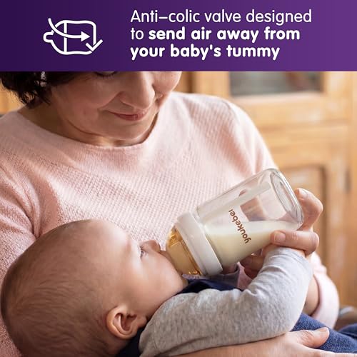 Image of Silicone Bottle Nipple, Anti Colic Nipples for Baby, Natural Flow Baby Bottle Silicone Nipple,Medium Flow (M), 3+ Months, 4 Counts (Pack of 1