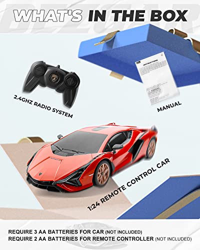 Image of BEZGAR 1:24 Lamborghini Remote Control Car Licensed Lamborghini Sian FKP37