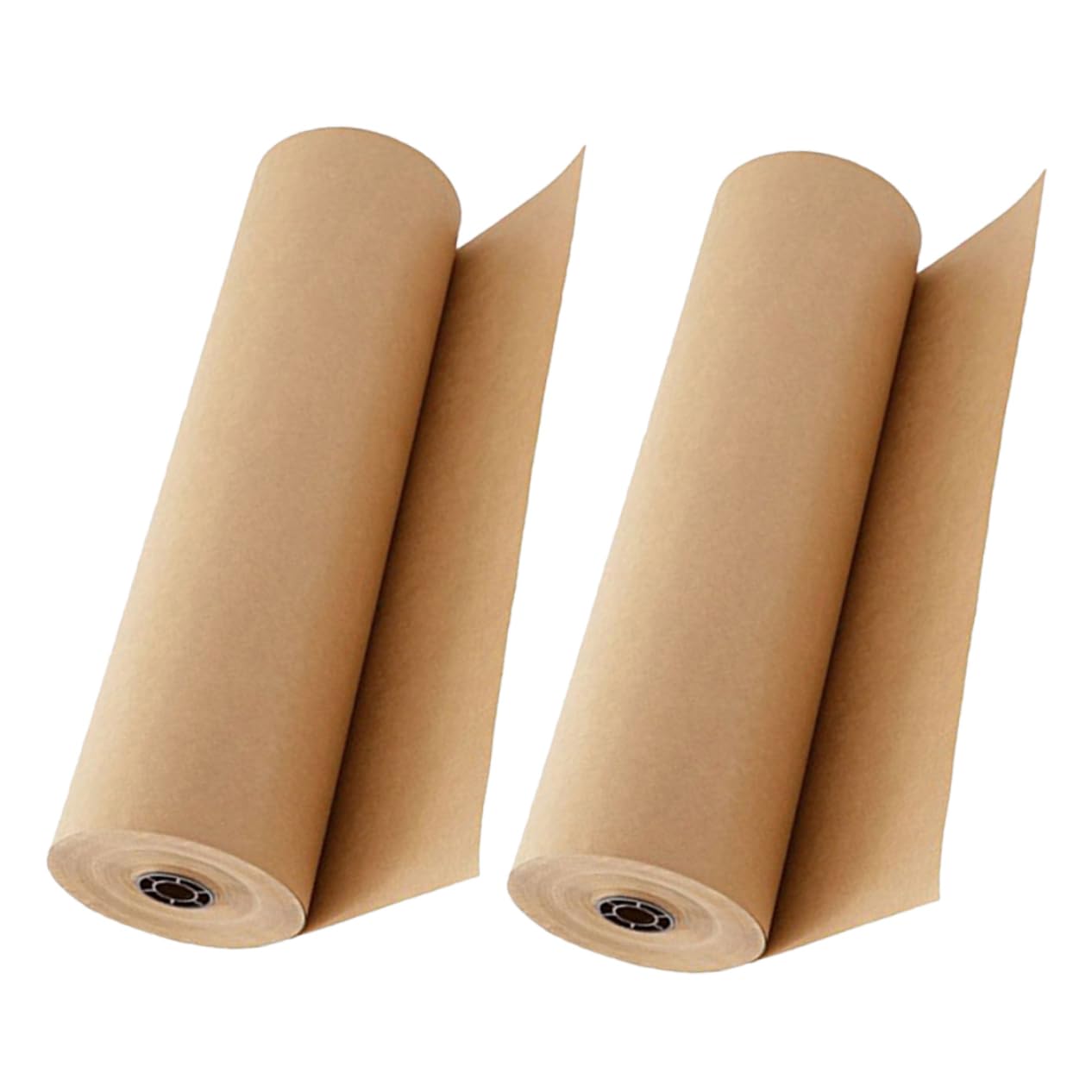 Rouleau de Papier Kraft Brun 2 Pièces pour Emballage, Arts et Présents