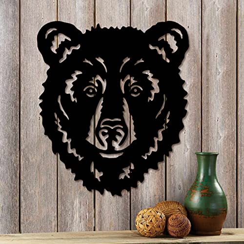 Hokfirm Bear Wall Decor Bear Silhouette Wall Decor Metal Bear Wall Art Indoor and outdoor Wall Decor