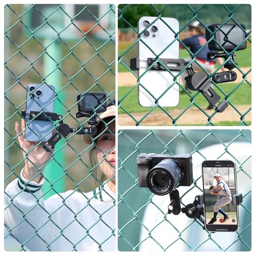 Image of Baseball Fence Mount Holder for Action Cameras - ULANZI CM010 Action Cam Fence Clamp Mount Phone Holder Video Accessories