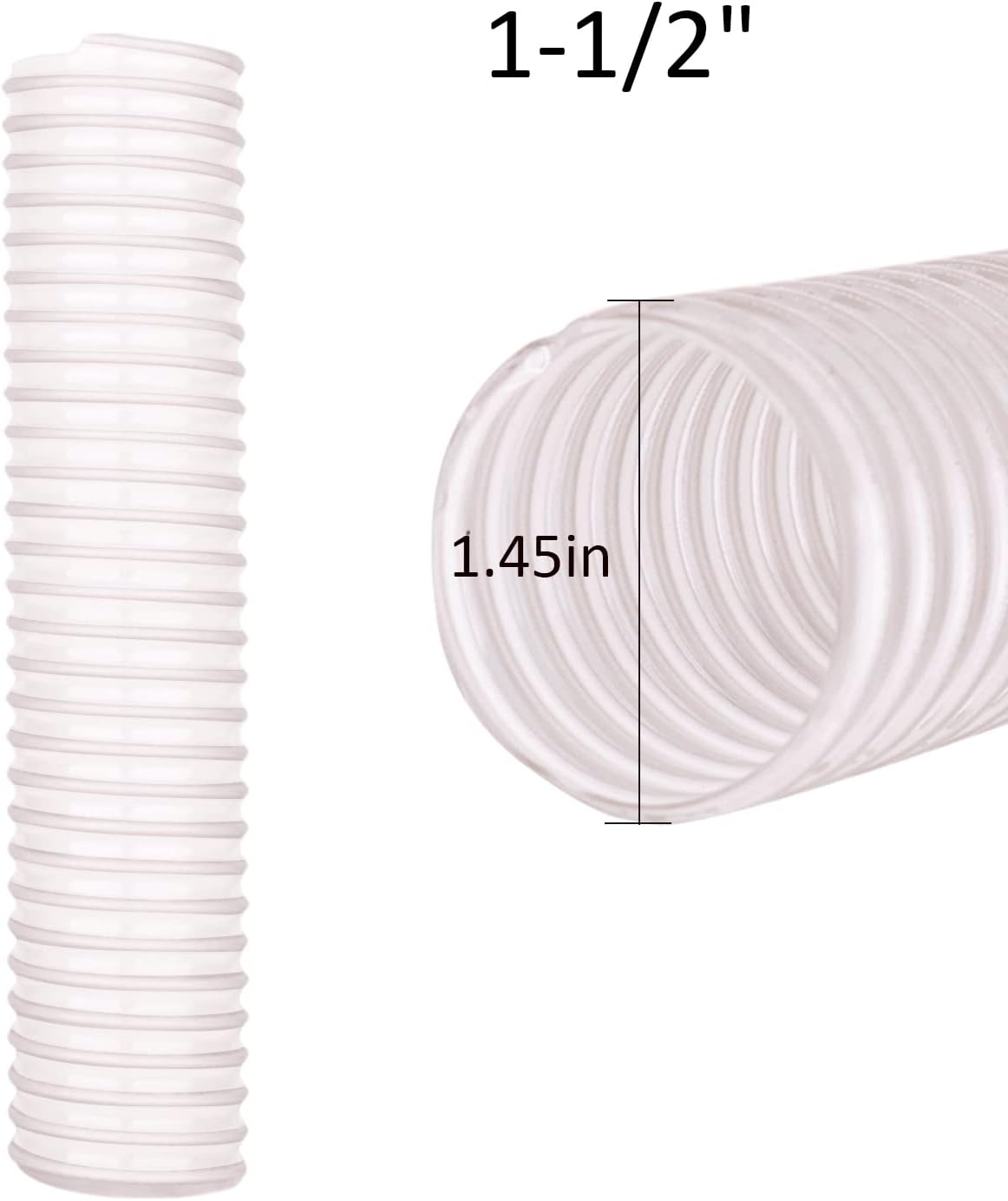 Lower Duct Hose for Shark, Compatible with NV752 NV501 NV500 NV552 UV560 NV341 NV470 NV472 NV760 NV400 NV650, 1-1/2 Floor Lower Nozzle Hose Replacements Parts 4 Pack