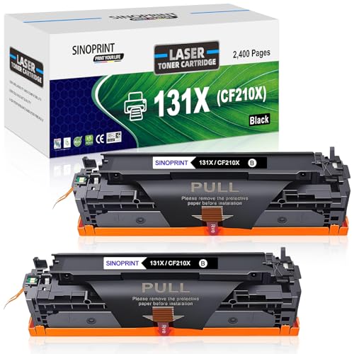 SINOPRINT Tóner negro 131X CF210X compatible con HP 131X CF210X 131A CF210A para Laserjet Pro 200 Color MFP M276nw M276n M251n M251nw M1415fn CM1415fnw CP1525n CP1525nw CP1515fn 15N CM1 312nfi (2