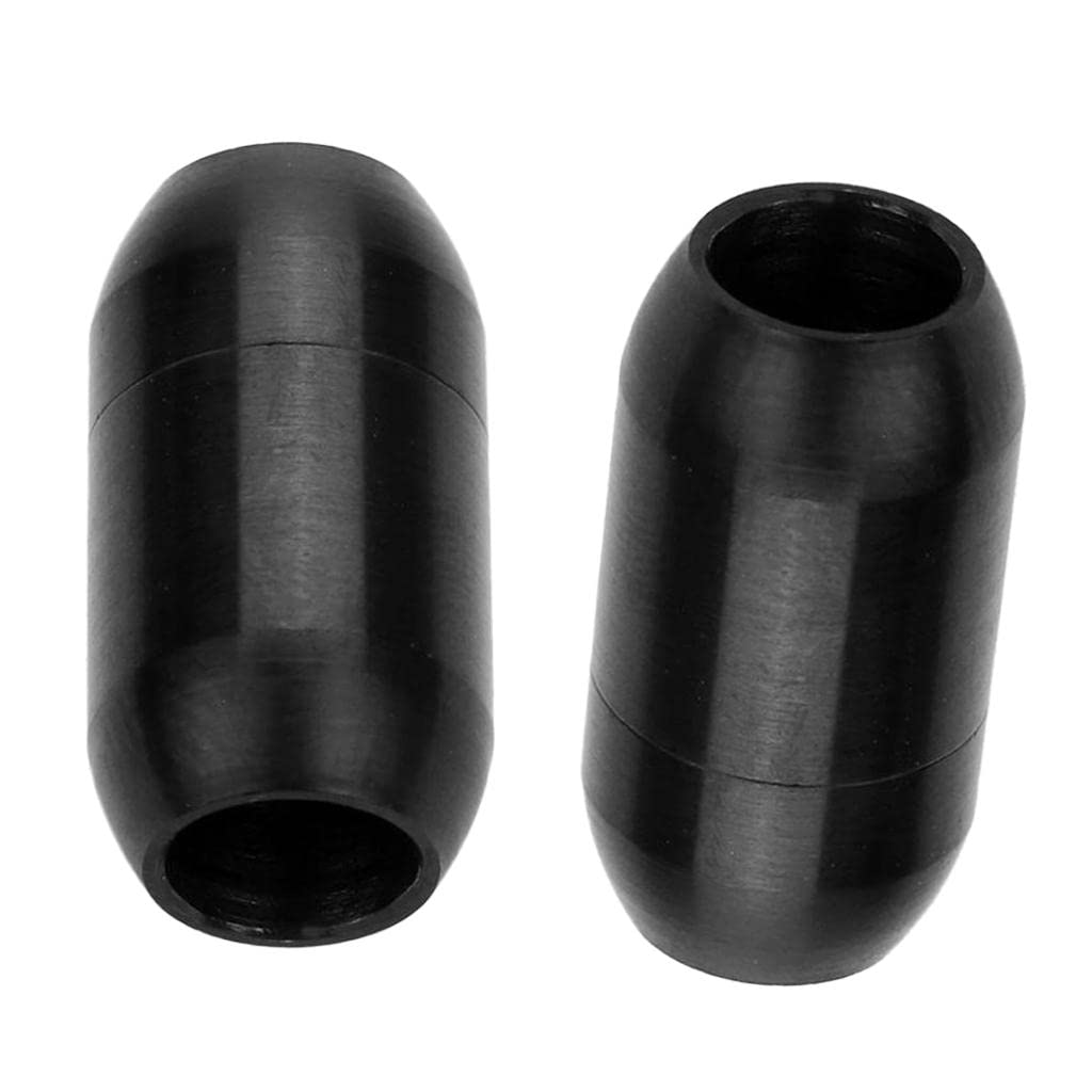 10 zestaw 2 sztuk kolumna zapięcie magnetyczne sznurek zaślepka bransoletka naszyjnik biżuteria 3 mm