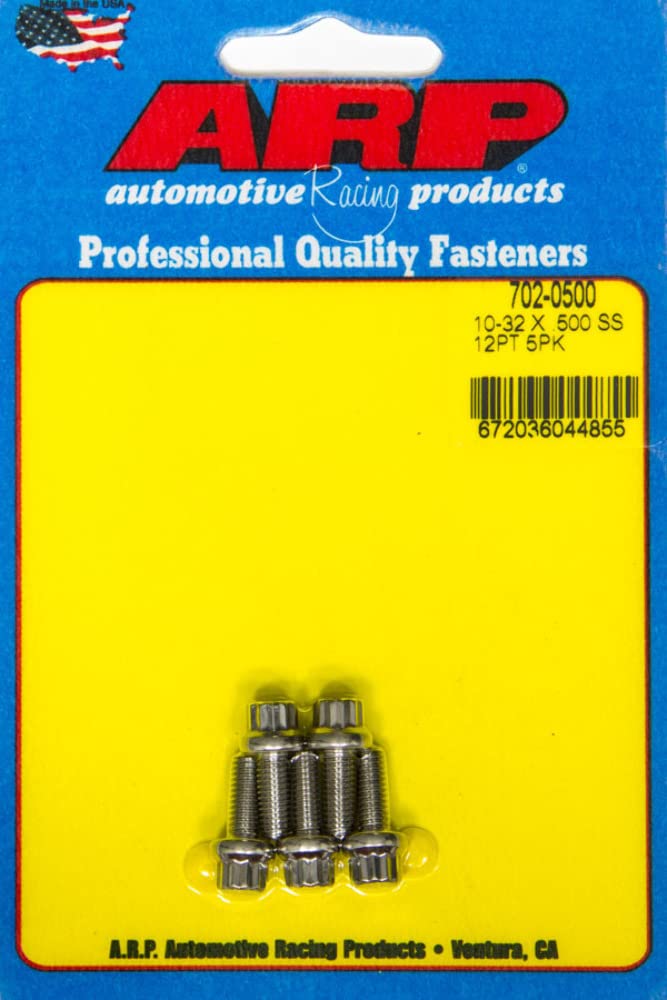 Amazon.com: ARP 702-0500 Bolt Kit (S/S -12pt (5pk)10-32 x .500