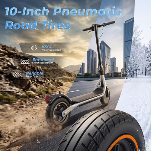 Image of Electric Scooter - Electric Scooter Adults, 1200W /1000W /500W Motor, 28 /24 /21 /18 MPH Top Speed,28 /21 Miles Max Range, APP Control, Double Braking Systems, 10 inch /8.5 inch Tire, Foldable E-Scooter