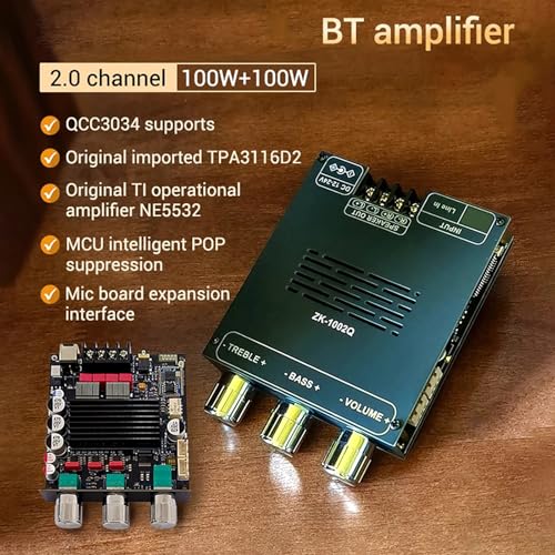 Placa amplificadora Advanced 1002Q 2.0 200W Bluetooth 2
