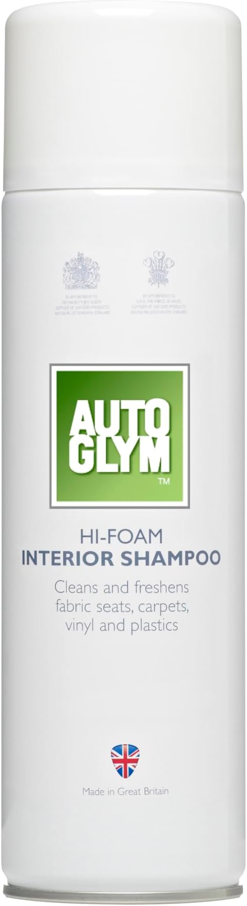 Autoglym Hi-Foam Interior Shampoo, 450ml - Care Care Spray Cleans and Freshens Fabric Seats, Carpets, Vinyl, and Plastic