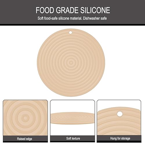 Miniatura 13 de Paquete de 2 tapetes de silicona para comida de mascotas, tapete pequeño para cuenco de agua para gatos, tapete para tazón de perro para evitar