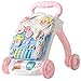 Lihgfw 2 in 1 Push The Walker Toy 6-18 Monate Multi-Funktions-Walker Acht Monate Baby Puzzle Baby-Male Blue/Pink (Color : Rosa)