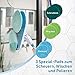 Hurricane Floating Mop - Ersatzpads für Akku Bodenwischer kabellos - 2 Mikrofaserpads, 2 Scheuerpads, 2 Polierpads zum Wischen, Schrubben & Polieren - für Bodenreinigung - waschbar & wiederverwendbar