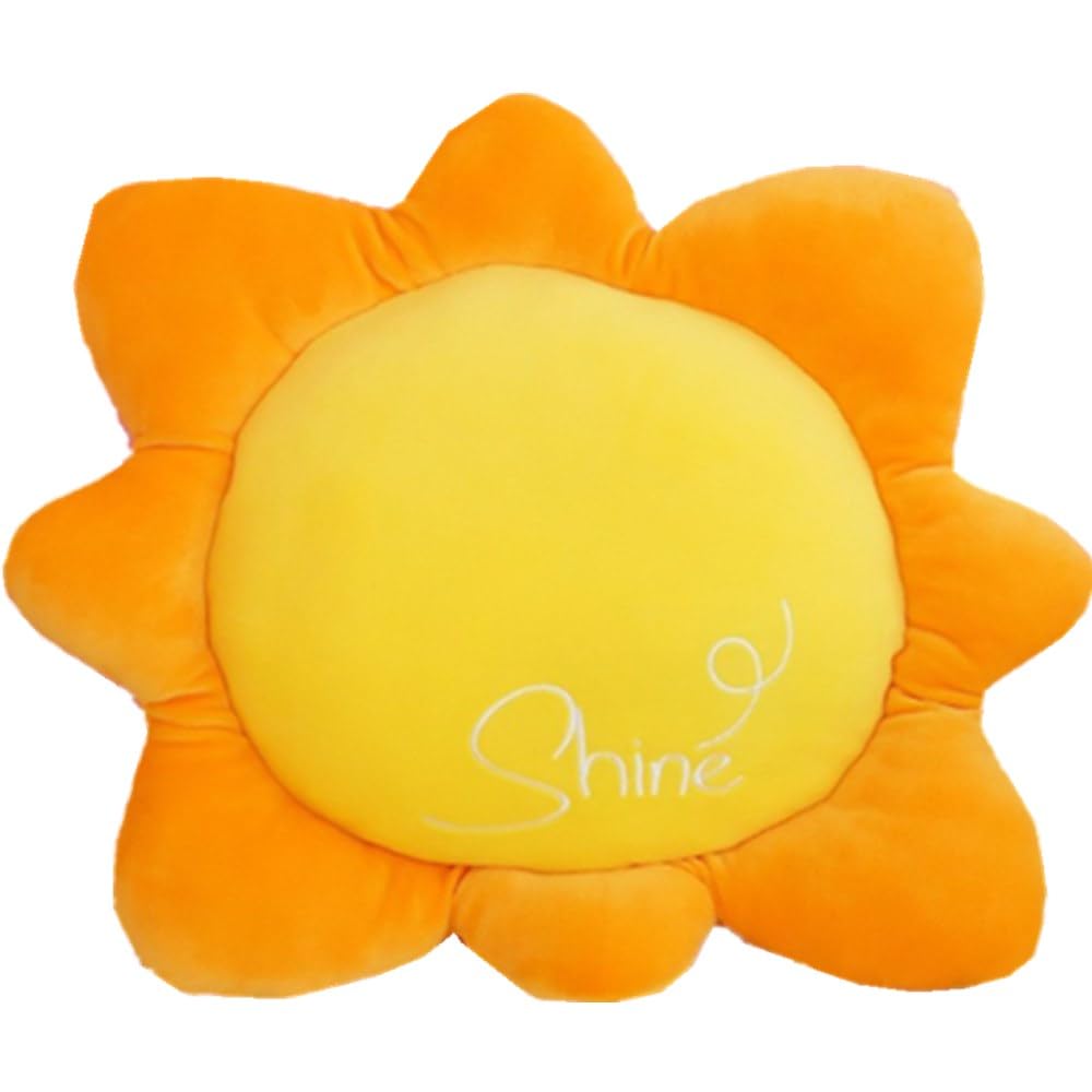Cuscino Peluche A Forma Di Sole OUKEYI | 30x48 Cm Giallo Sorridente | Per Divano O Sedia - Foto 8