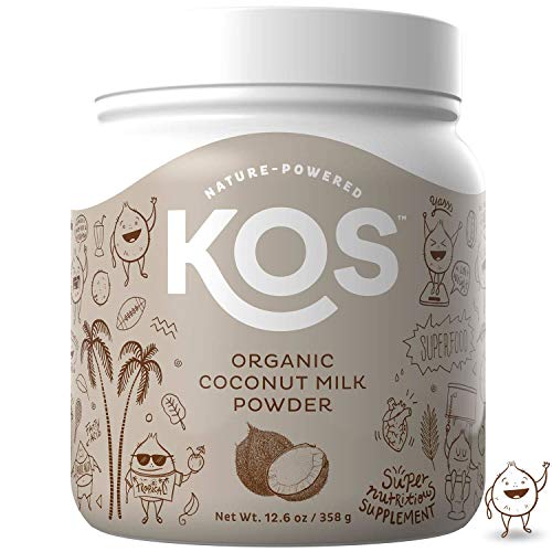 KOS Organic Coconut Milk Powder - Unsweetened, Dairy Free Coffee Creamer - Vegan