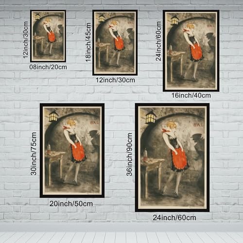 Impression giclée Louis Icart Apache danseur cadre mural 30x45 cm - 2