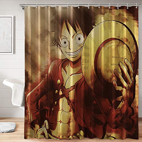 Luffy Fabric Shower Curtain