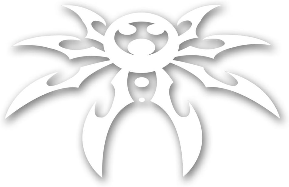 Poison Spyder Medium Spyder Decal 6" X 9" - White