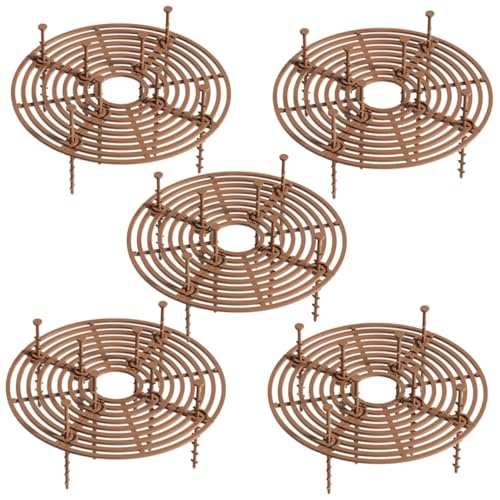 DECOMELODY 5Pcs Plant Pot Covers Flower Pot Protector Guard Cat Dog Safe Decorative Mesh Netting for Indoor Flower Pots