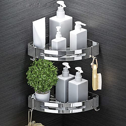 YAQI Rangement de Fournitures de Salle de Bain mural, étagères Flottantes Pour Portes D'armoires De Garde-manger Pour Cuisine, Organiseur à Suspendre en Acier Inoxydable Robuste Pour Salle de Bain Cover