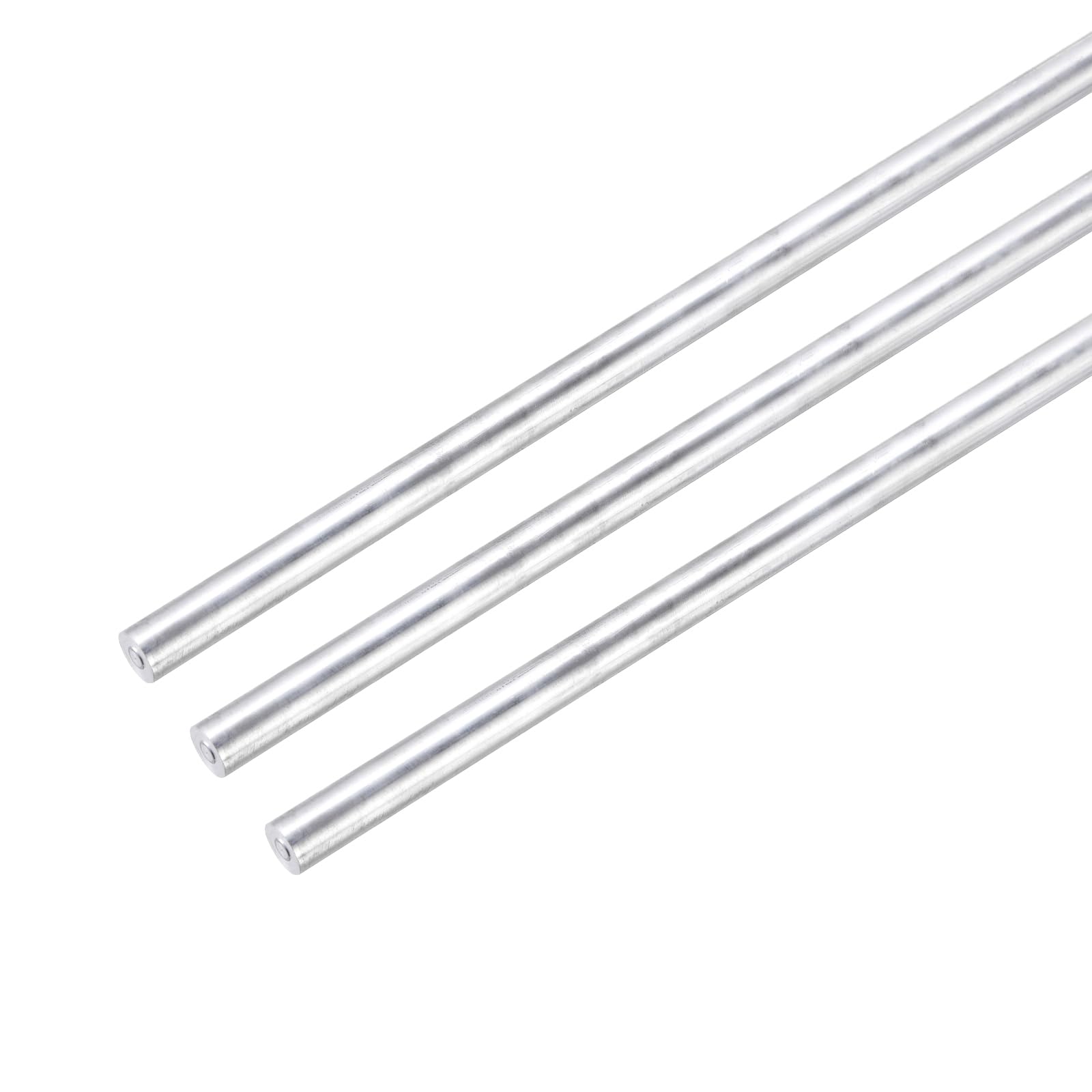 QUARKZMAN Aluminiowy pręt okrągły, 12 mm x 300 mm, 6061, aluminiowy drążek z litego metalu, pręt obrotowy do samodzielnego wykonania samochodu (odcień srebrny)