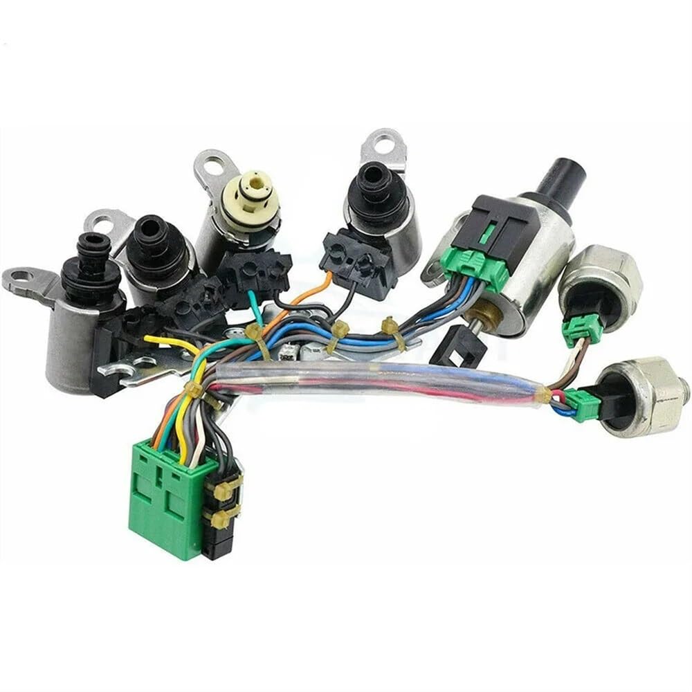 Wxnlbb One Color Jf011e,Re0f10a,F1cja Transmission Valve Body Solenoid Valve Kit Compatible With Nissan Mitsubishi (Two Oil Pressure Sensors)