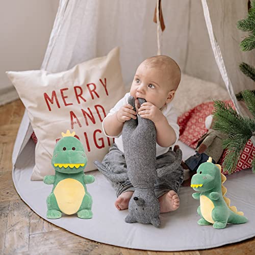Adorlynetty Big Dinosaur Plush Toy, 15.7" Dinosaur Stuffed Animal Stuffed Dinosa Cute Dino Plush Soft Plushie Dino Stuffed Animals Toys for Boys Girls Baby Kids Green by Adorlynetty - Used condition - Image 2