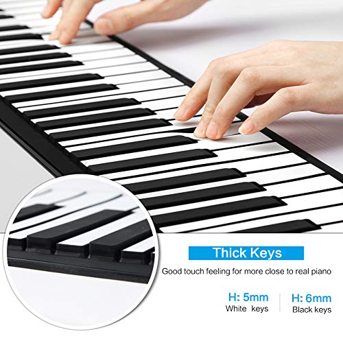 Claviers Piano Souple 61 Touches en Silicone Pliable Portable pour Débutants Enfants Musical Jouet - Les Beatles, Paul McCartney, John Lennon, RIngo Starr, George Harrison Claviers Piano Souple 61 Touches en Silicone Pliable Portable pour Débutants Enfants Musical Jouet – Image 3