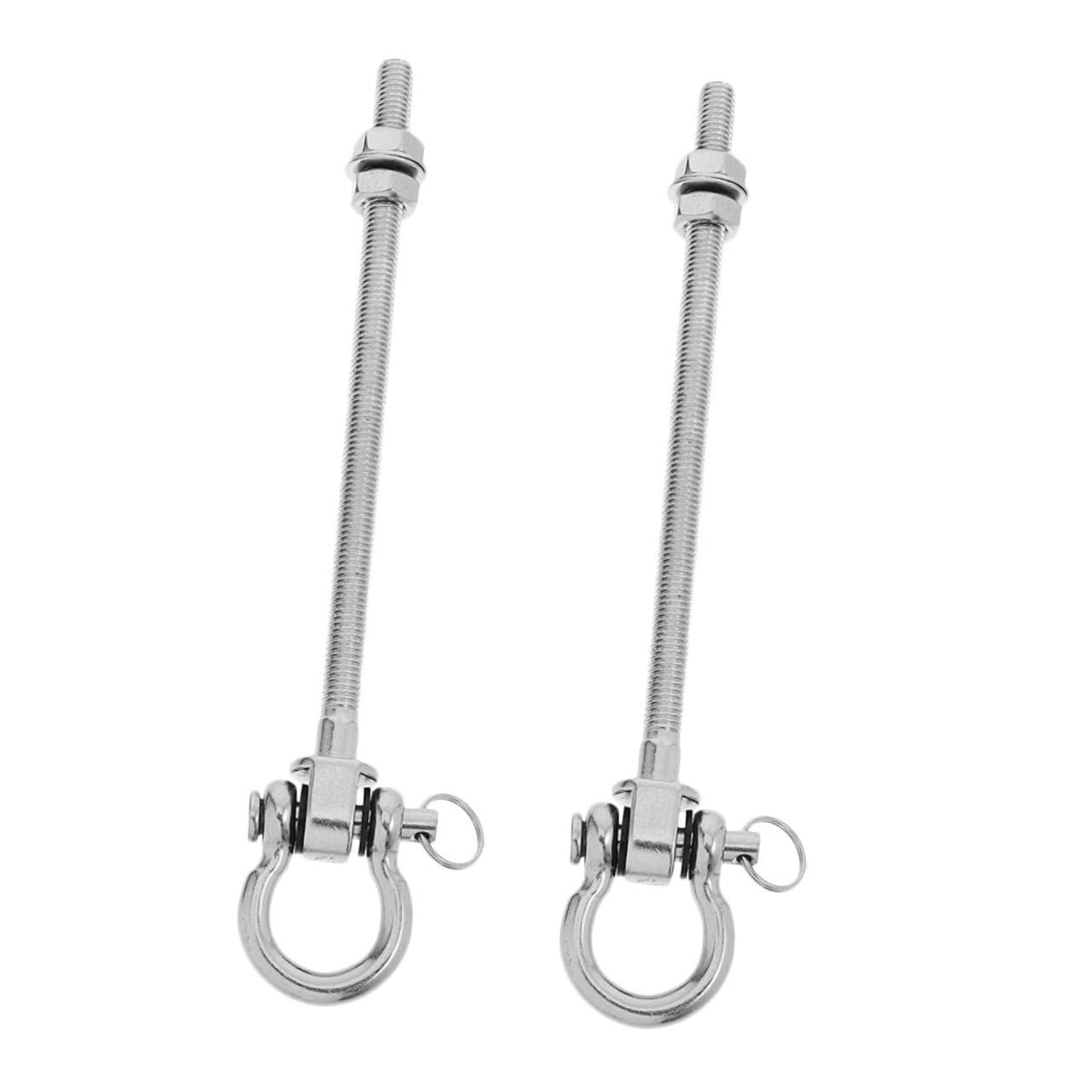 Ganchos Giratorios para Silla Columpio de Acero Inoxidable 2 Piezas