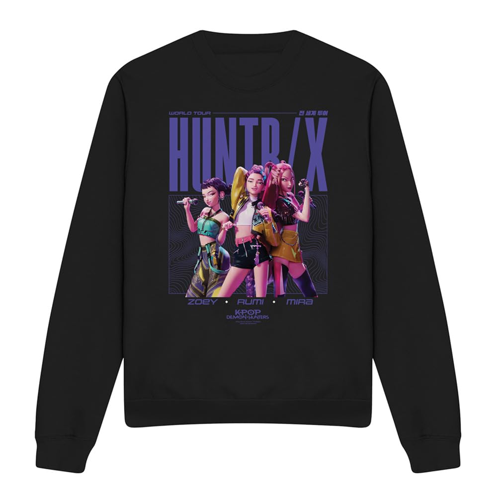 Netflix - Kpop Demon Hunters Sweatshirt - Licensed - Black - XL
