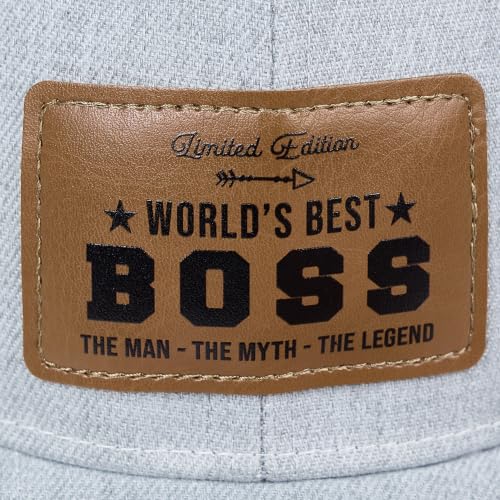 Image of Men's Hat Gifts - Men Cap Gifts for Christmas Father's Day Birthday Trucker Hat Leather Pattern Baseball Cap
