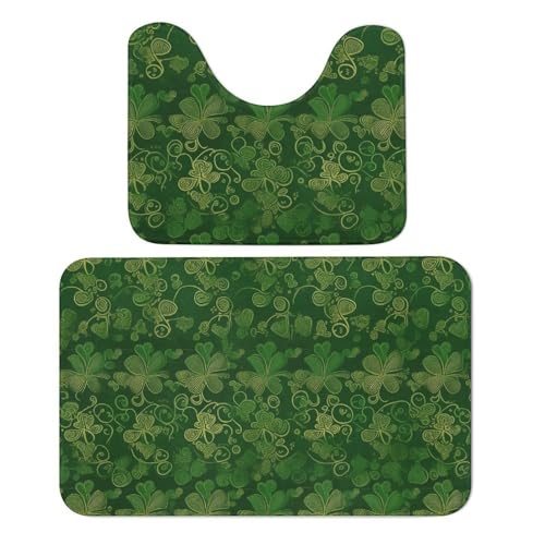 Tapis de bain antidérapant contour U doux absorbant Saint-Patrick - 6