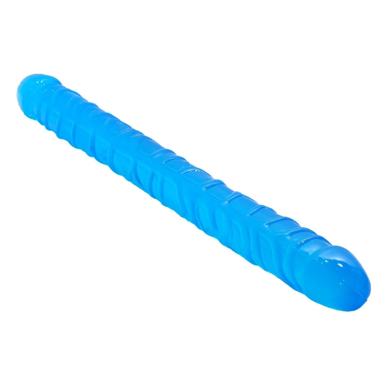 Doppio Dildo Pene Reale Dong Realistico per Gioco Anale Masturbazione Giocattolo per donne(Blu)