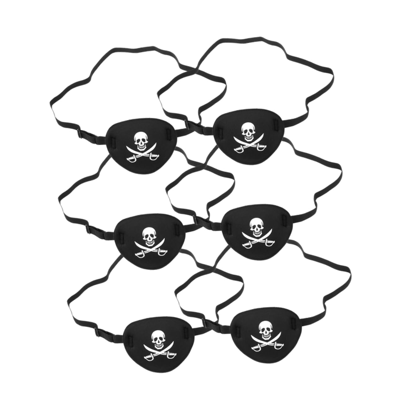 Toyvian 12 Stk Faule Augenklappe Piraten-augenmaske Strabismus-augenklappe Kapitän Augenmasken Halloween-piratenkostüm Einzelne Augenklappe Eine Augenklappe Patch Gemütlich 3d
