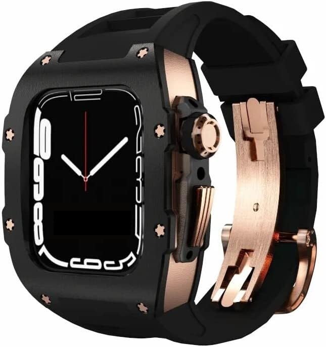 Kit boîtier métal Rm et bracelet Apple Watch 45mm en agate luxe