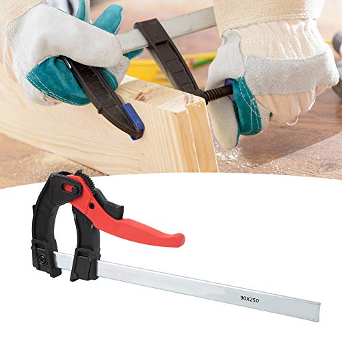 Abrazadera F ajustable Hidyliu con trinquete rápido para proyectos de carpintería precisos 4
