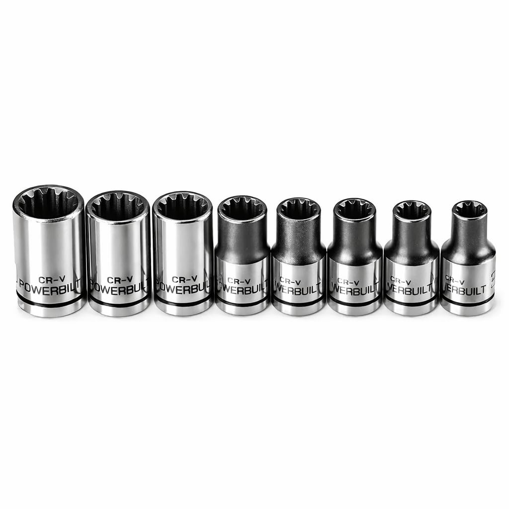 Amazon.com: Powerbuilt 8-Piece 1/4-Inch Drive Universal Spline