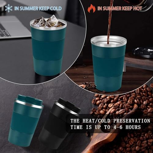 Image of Personalized Glass Sipper Tumbler with Leather Sleeve, Lid & Straw | Reusable Coffee, Tea, Milk & Juice Mug |Leakproof Gift Cup for Kids & Adults - 435ml (Blue)